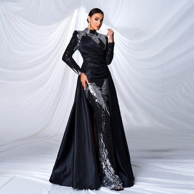 formal dress gown party ladies long dress 晚礼服长裙180高个