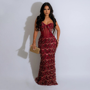 Long new Sexy Dress Evening Gowns Celebrity Party Maxi