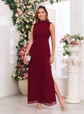 Sleeveless sexy partydress long strapless dress evening gown