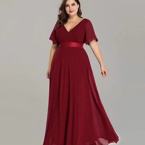 PLUS SIZE EVENING PARTY DRESS LONG 大码礼服裙生日聚会表演裙