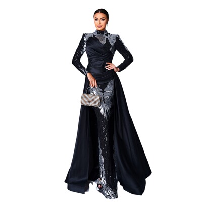 Sequin Evening Gown Birthday Party Formal Occasion Dresses