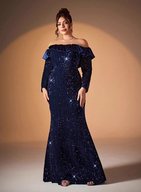 plus size formal dress long maix party dress women birthday