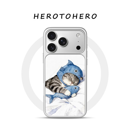 美梦小猫咪适用苹果华为小米鎏金手机壳17promax磁吸iPhone16新款15高级14不会撞壳可爱13超好看12磨砂手机壳