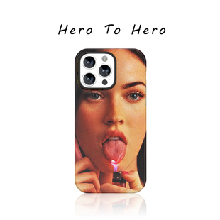 电影辣妹适用于苹果17promax手机壳硬iPhone16新款15小众高级感14软壳13原创卡通华为小米手机壳美女打火机