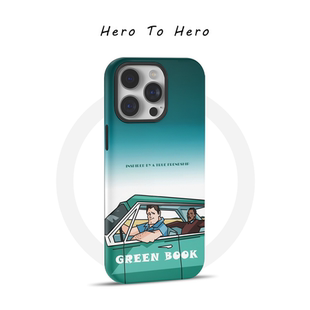 绿皮书 适用苹果17promax手机壳硬磁吸iPhone16新款可爱15电影海报14插画抽象13华为OPPO小米手机壳抽象艺术