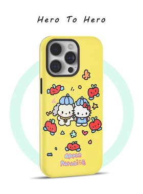 可爱卡通hellokitty凯蒂猫适用苹果17promax手机壳磁吸iPhone16小众高级15超好看14新款13华为小米手机壳全包