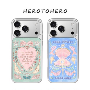 海洋之心 适用苹果小米手机壳17promax磁吸iPhone16新款原创15小众艺术14韩系INS风13高级创意12不撞款手机壳