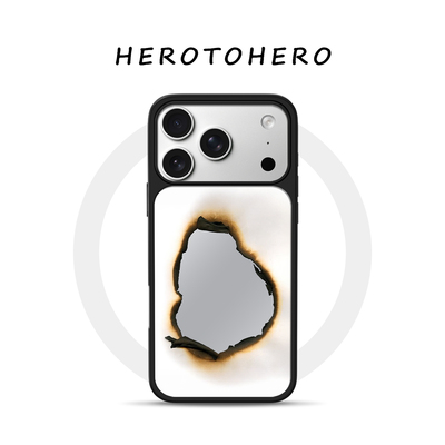 燃烬纸镜 适用苹果17promax镜面手机壳磁吸iPhone16新款创意15个性趣味14简约高级感13小众不撞款手机壳镜子