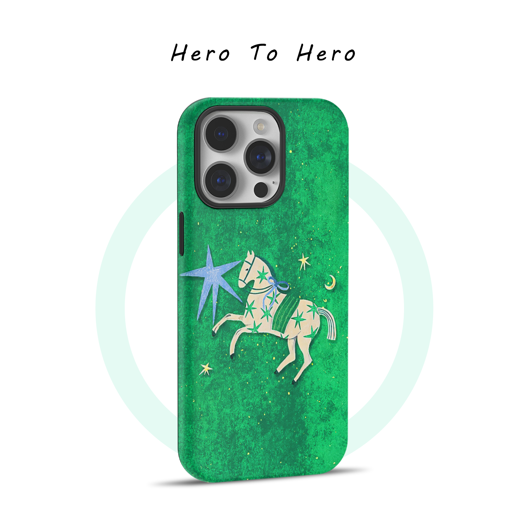 白马星河适用苹果华为小米OPPO手机壳磁吸iPhone16promax新款15小众艺术14高级感13好运马年12手机壳不会撞壳