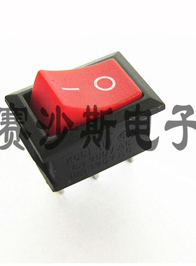 红色船型开关 2档3脚 KCD1-101-3P 开孔15*21MM 6A250VAC翘板开关