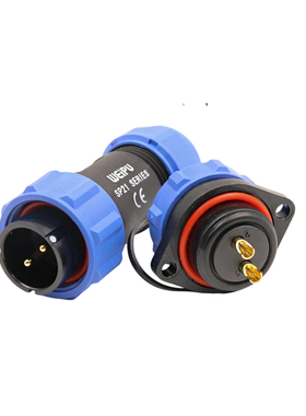 威浦 防水航空插头连接器 SP2110/P+SP2113/S【2-12芯】两孔法兰