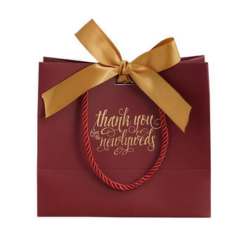 手提袋纸袋定制礼品袋个性化奢华节日生日派对小花式结包装袋