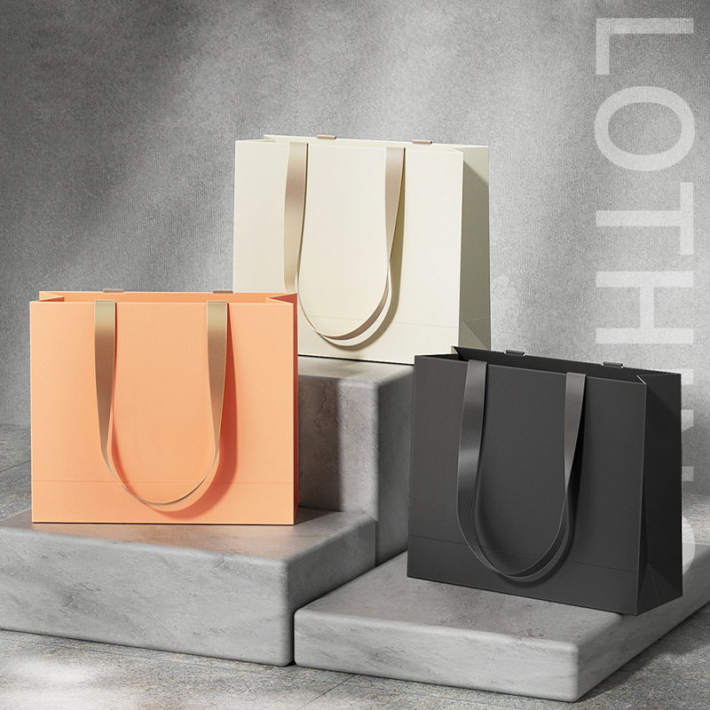 手提袋纸袋定制礼品袋可回收生物降解欧洲购物服装袋包装豪包装袋