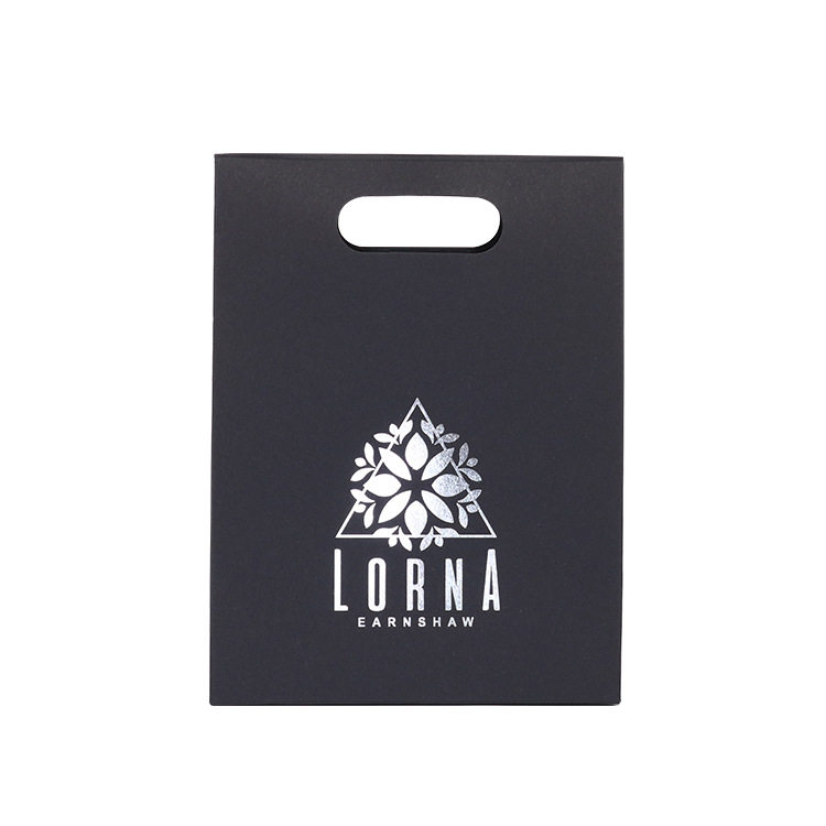 手提袋纸袋定制Logo银箔模切包装礼品高品质精品黑色艺术纸袋