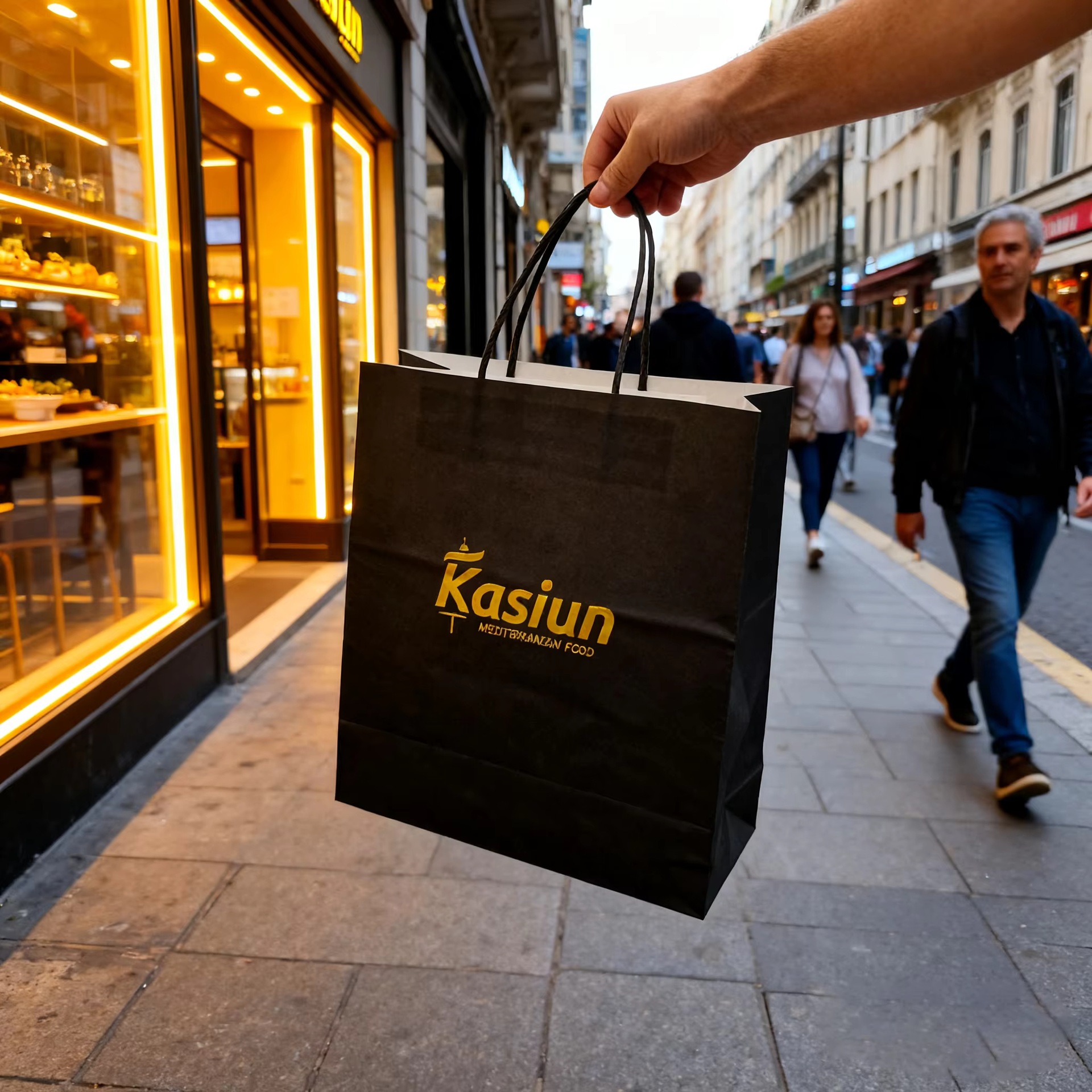 手提袋纸袋定制礼品袋印刷彩色烫印牛皮纸麻花手柄购物袋，包装袋