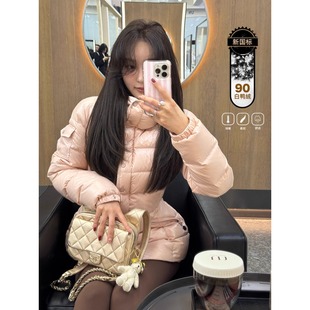 蚂蚁腰羽绒服 定制漆面光感料|新国标90白鸭绒 收腰显瘦保暖外套