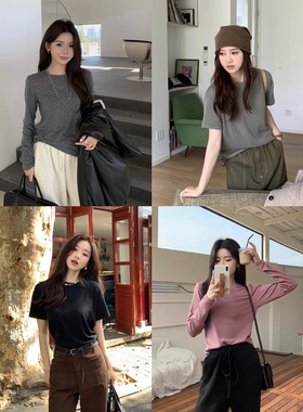 进店B囤 BasicT恤系列 亢静电起球进口德绒/韩國进口天丝羊毛 3版