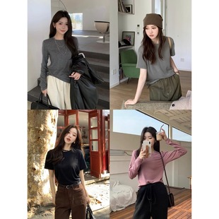 3版 进店B囤 韩國进口天丝羊毛 亢静电起球进口德绒 BasicT恤系列