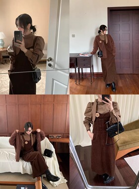 韩系chic感 飘带领衬衫 廓形感箱型复古气质立领泡泡袖叠搭上衣