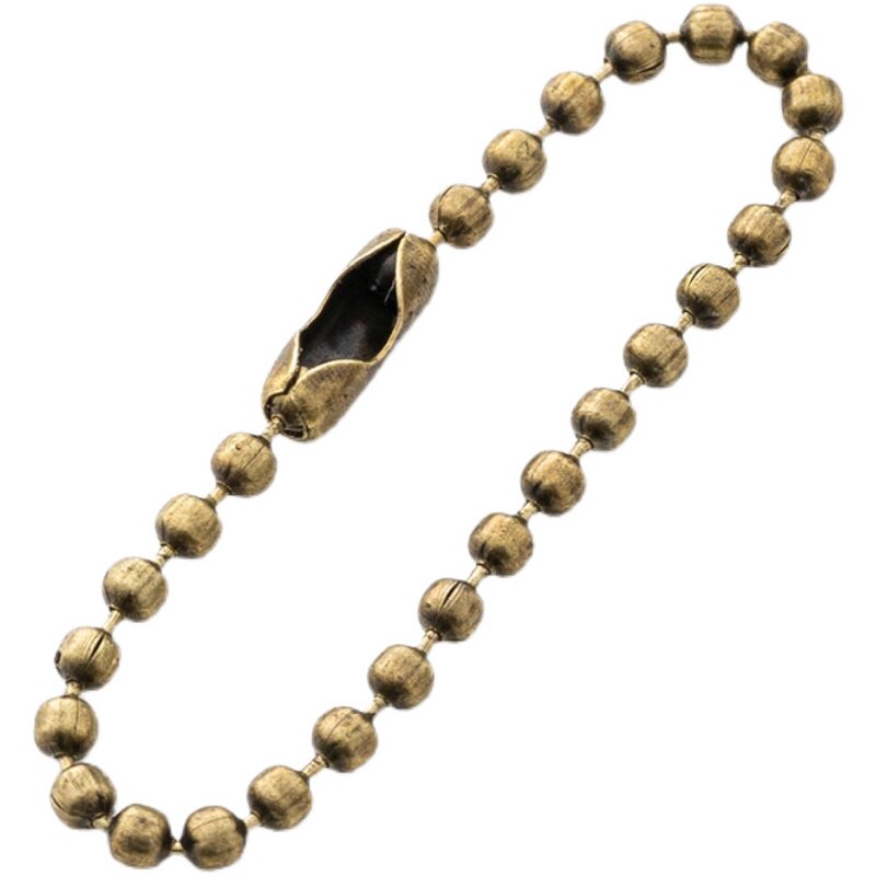 ANCIENT BRONZE DIY JEWELRY ACCESSORIES IRON BEAD CHAIN PACKAGING CHAIN CHAIN TAG CHAIN ROUND BEAD CHAIN GLASS BEAD CHAIN CUSTOM-MADE