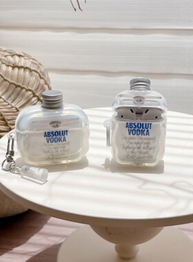 创意立体瓶盖伏特加适用苹果耳机保护套airpods4无线蓝牙耳机壳三四airpodpro2二代ipod耳机盒airpods3保护壳