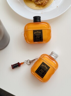 ins创意立体瓶盖威士忌airpods4保护套airpod3适用苹果pro耳机壳二代无线蓝牙第三代aipods2代airpodpro四代5