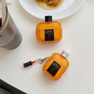 ins创意立体瓶盖威士忌airpods4保护套airpod3适用苹果pro耳机壳二代无线蓝牙第三代aipods2代airpodpro四代5