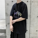 T108短句夏季男士个性印花圆领短袖T恤休闲纯棉体恤，男装T恤，电商B369（原A024）