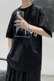 T108短句夏季男士个性印花圆领短袖T恤休闲纯棉体恤，男装T恤，电商B369（原A024）