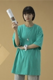 T100夏季新款圆领短袖T恤男女宽松百搭半袖打底衫青色，男装T恤，电商B369（原A024）