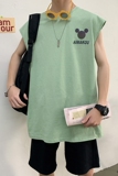 T815--P30夏季新款无袖背心男大码宽松潮流休闲印花t恤坎肩，男装背心/马甲，电商B369（原A024）