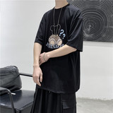 T109短句夏季男士印花短袖T恤宽松大码潮流半袖体恤，男装T恤，电商B369（原A024）