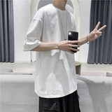 T100短句夏季男士新款短袖T恤宽松圆领半袖上衣，男装T恤，电商B369（原A024）