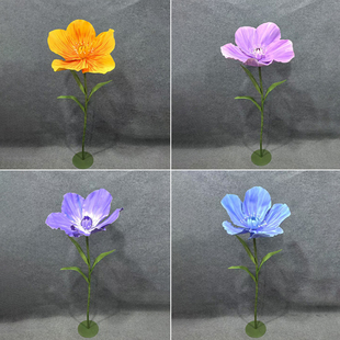 婚庆道具舞台立体仿真路引花活动布置飞燕大花橱窗美陈装饰立杆花