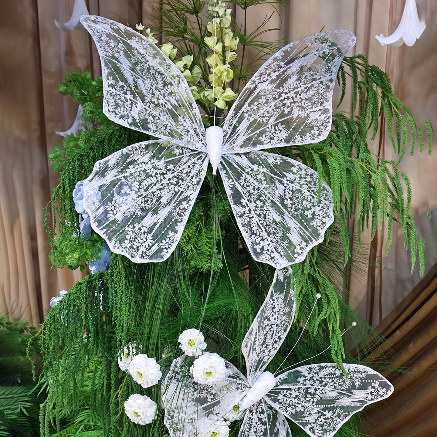 婚庆蕾丝蝴蝶网花道具橱窗摆件活动舞台布置酒店商场花艺装饰美陈,节庆用品/礼品,路引,淘宝优惠券,粉丝福利购,淘宝优惠卷