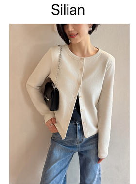 26春夏Silian｜质感ROW风｜经典显瘦BASIC开衫｜进口棉针织面料