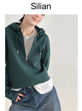 情人节限时专属礼遇｜26春夏短款卫衣｜弹力棉混纺｜美式复古卫衣