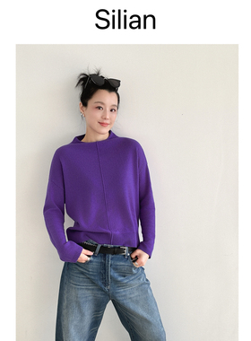 26春夏裸感轻薄羊绒|松弛极简|时装感卷边领｜CleanFit经典针织衫