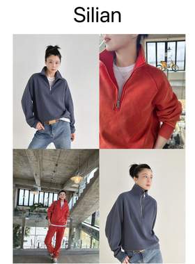 合身版型26早春高级手工坊同款|超柔针织拉链卫衣|卫裤｜套装