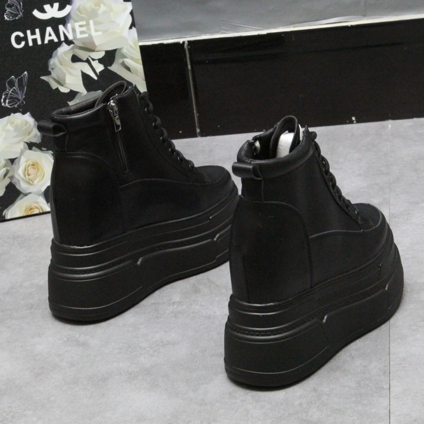 松糕13cm新款厚底超增高短靴