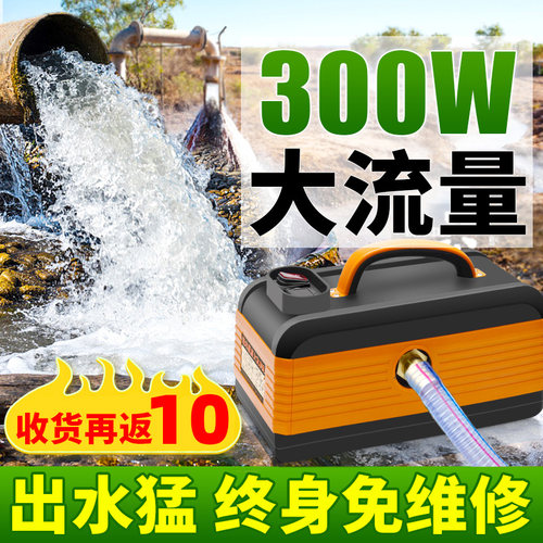 充电水泵灌溉浇水神器浇水机蓄电池抽水泵电动抽水机农用浇菜水泵