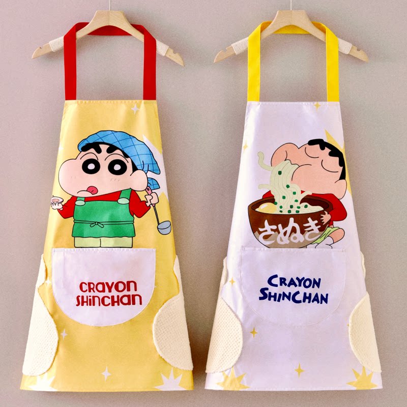 时尚围裙卡通可爱厨房家用新款防水防污做饭围腰工作服成人防油