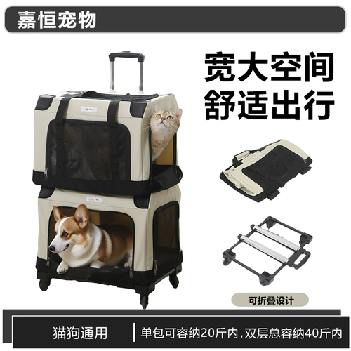 Большой двухэтажный чемодан, автобус для выхода на улицу, портативный вместительный и большой рюкзак, домашний питомец, новая коллекция