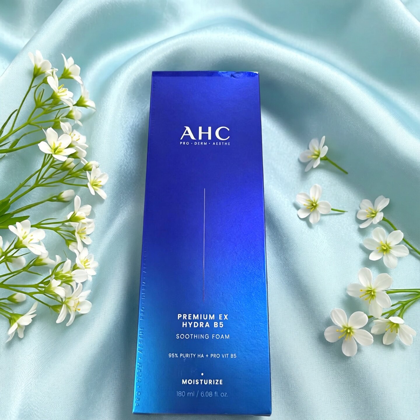 AHC爱和纯洁面乳泡沫保湿补水B5玻尿酸180ml深层清洁温和洗面奶