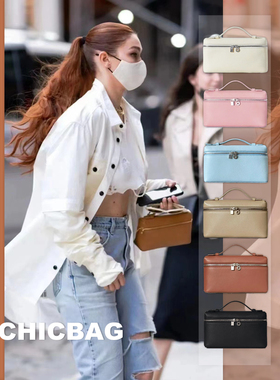 【清仓秒发】L19凯莉手提包gigi同款气质单肩斜挎包鸵鸟纹牛皮包