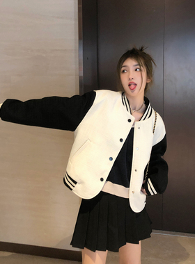 WANNANKE 高腰修身显瘦百褶裙女2022秋季新款百搭A字半身裙短裙