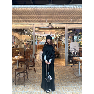 阔腿裤 WANNANKE优雅起义法式 高级感不规则慵懒醋酸羊毛针织罩衫