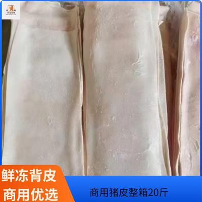 鲜冻猪皮猪脊皮中方猪皮商用猪皮去油去毛精品中方猪皮冷冻生猪皮