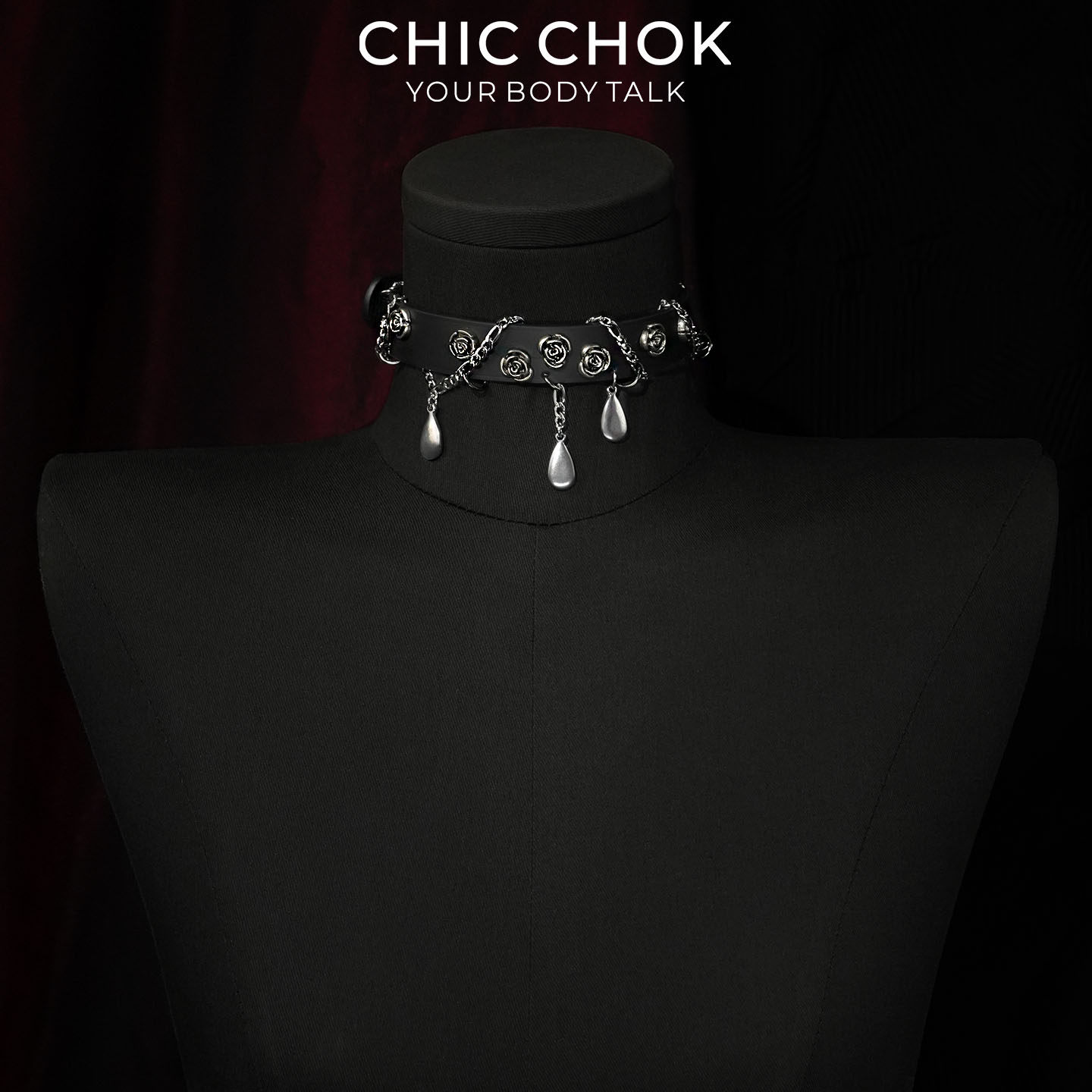 CHICCHOK夜玫坠雨项圈