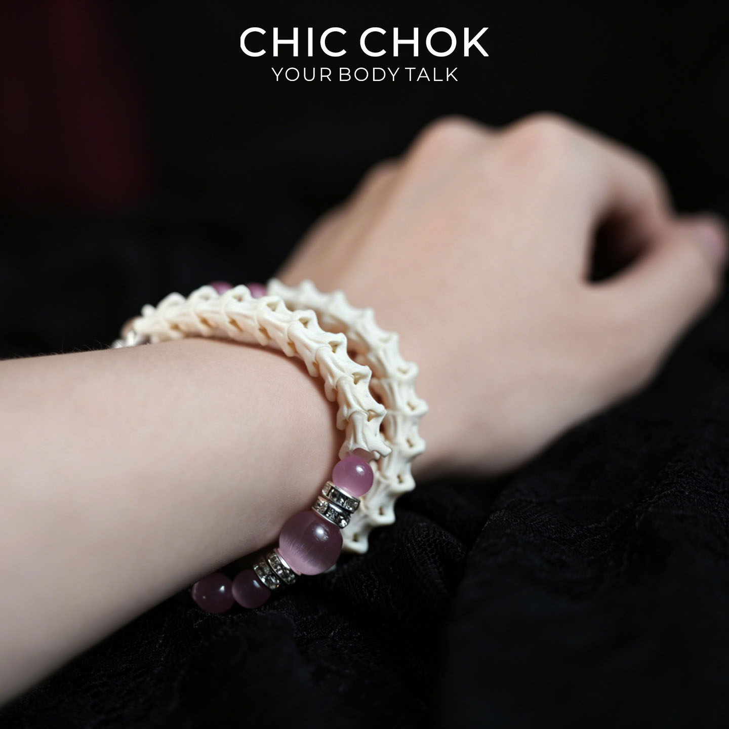 CHICCHOK蛇骨手链手环双圈叠戴
